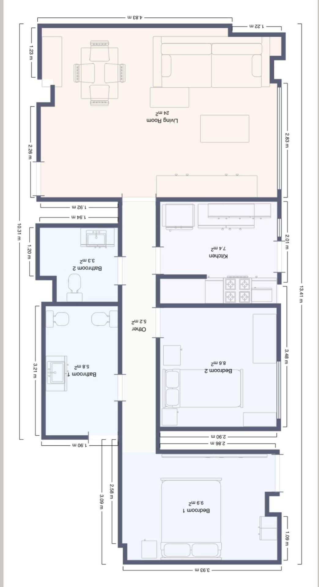 Planta baja con terraza de 80 m² en Paseo Germanías (tramo final), Gandía