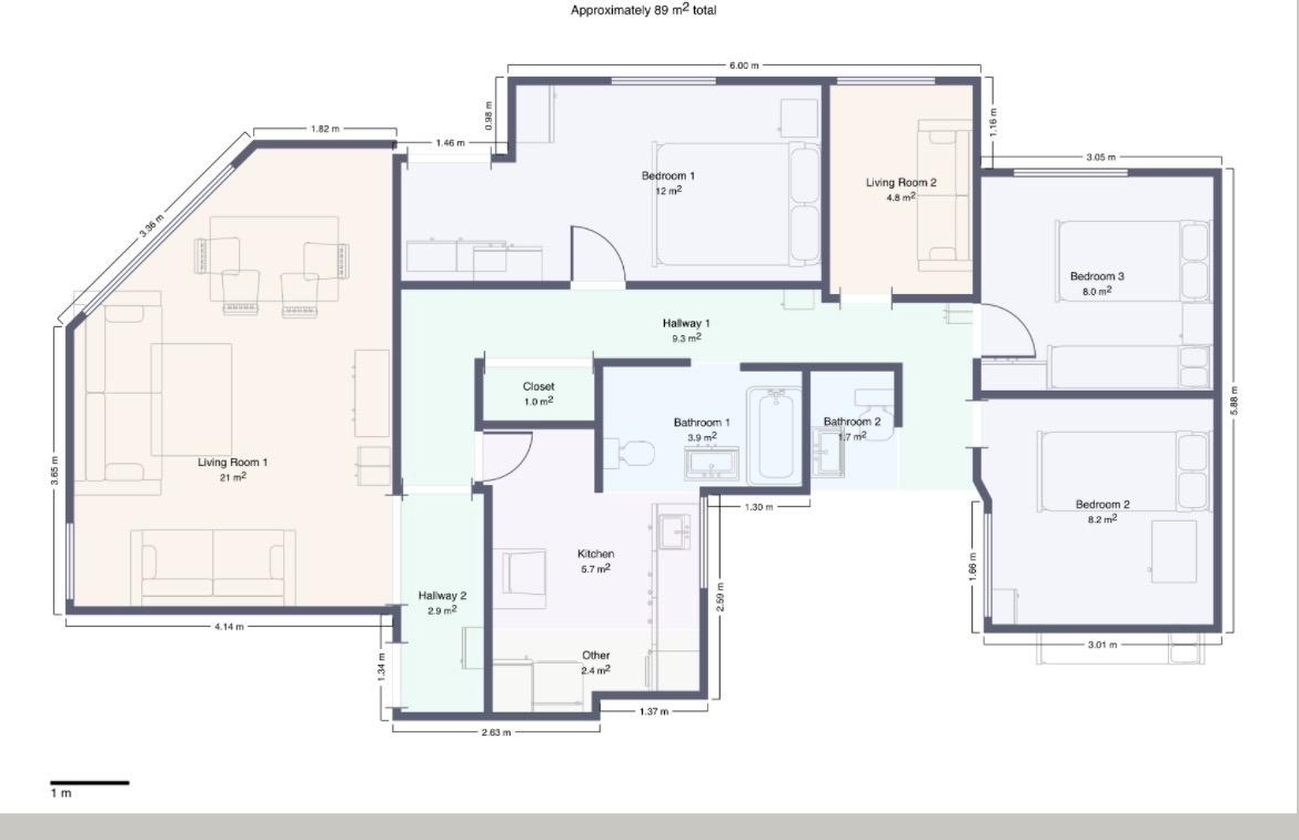 Vivienda reformada de 101 m² con 4 habitaciones y gran luminosidad en Gandía