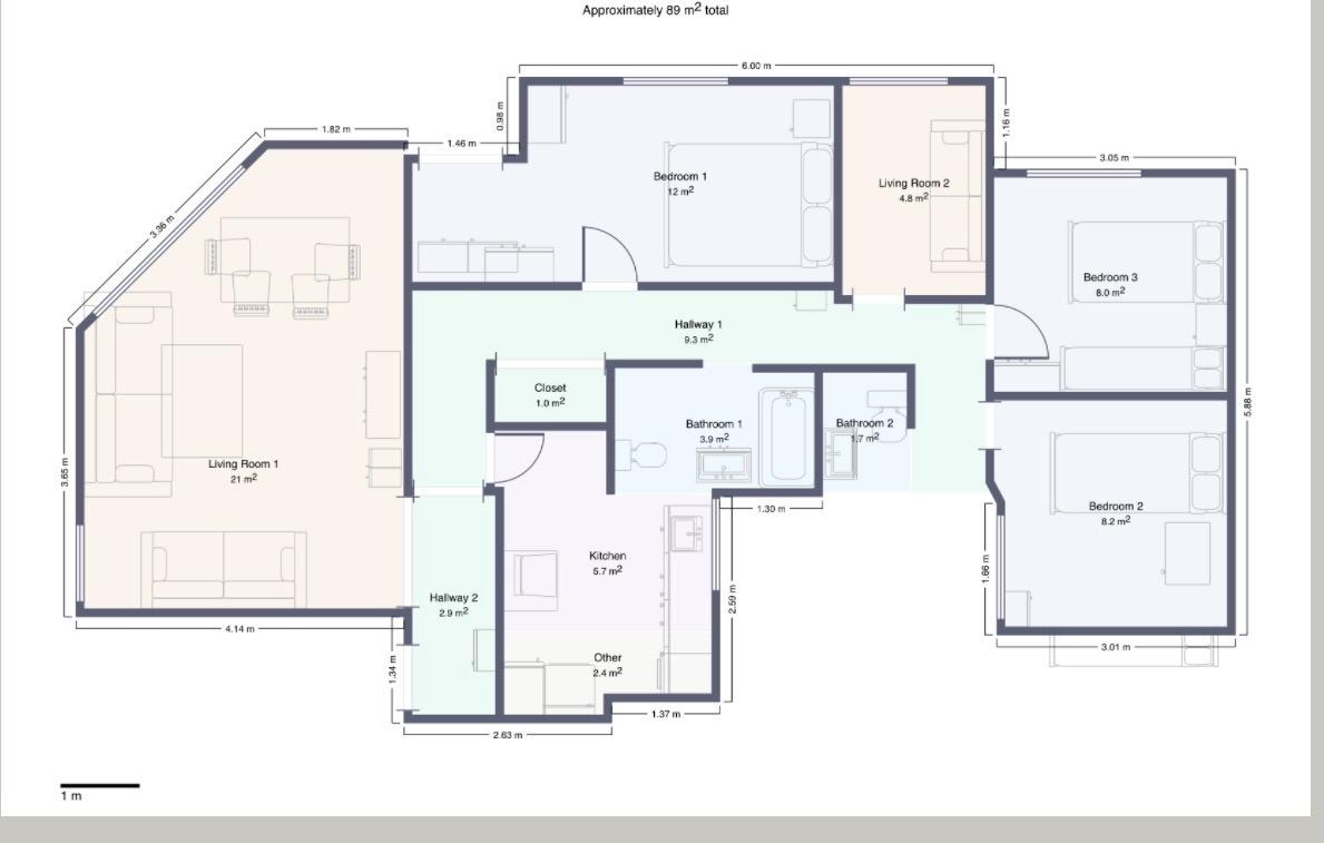 Vivienda reformada de 101 m² con 4 habitaciones y gran luminosidad en Gandía